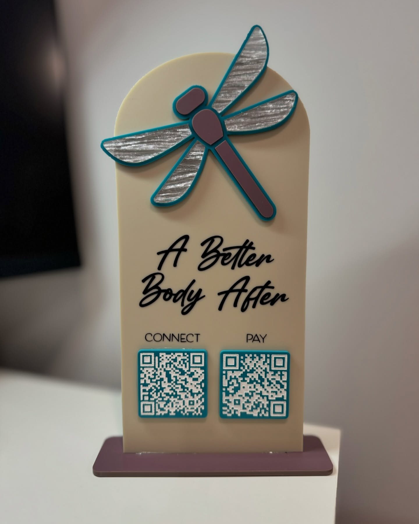 DEPOSIT for Single Arch w. 2 QR Codes and Custom Graphic