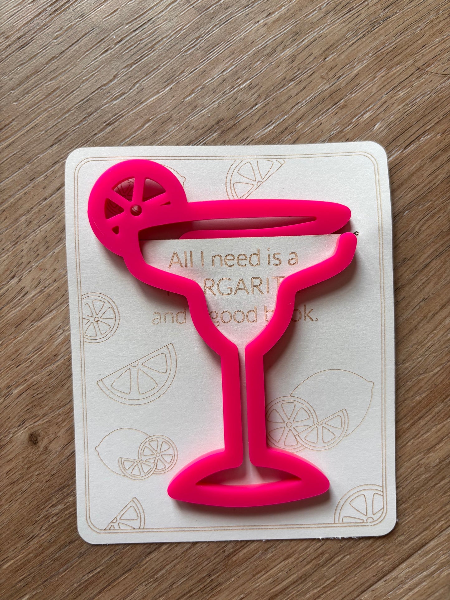 Margarita Acrylic Bookmark