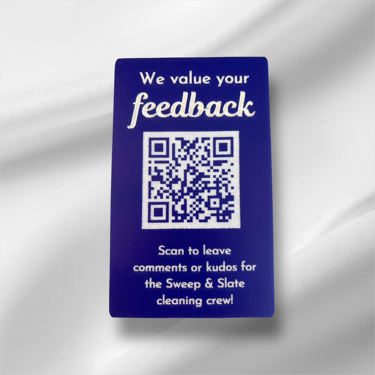 DEPOSIT for Small Acrylic QR Wall Sign