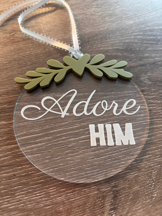 Adore Him Ornament