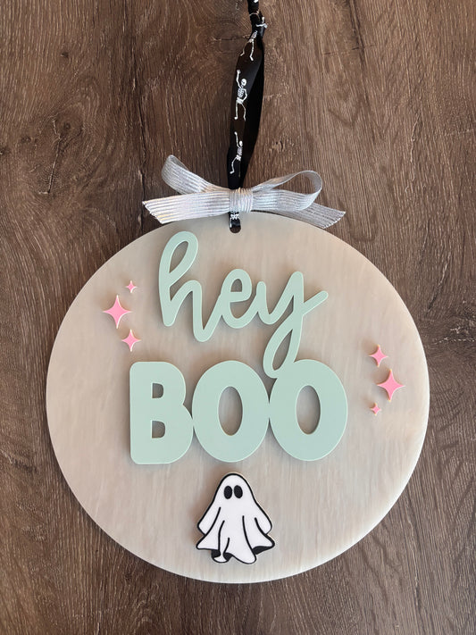 Hey Boo Door Hanger