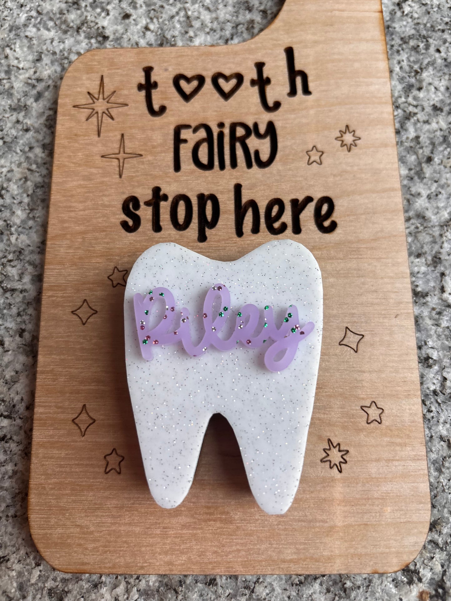Tooth Fairy Stop Here Door Hanger